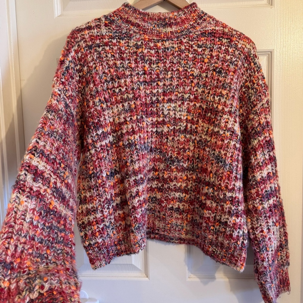 Anthropologie Line & Dot Mock Neck Sweater Extra Small